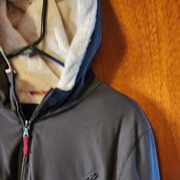 Women's Medium Weatherproof Brown Hooded Faux Fur Lined Zip Up Coat - Picture 4 of 12